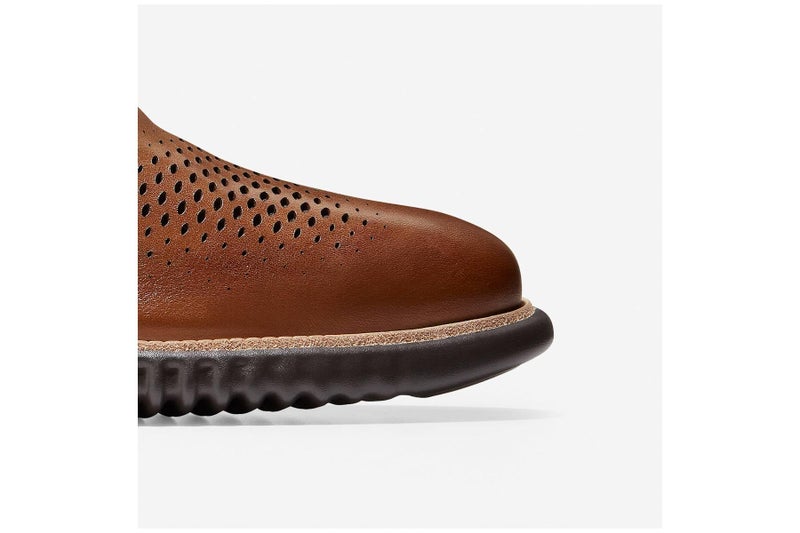 Cole Haan Men's 2.Zerogrand Laser Wingtip Oxford, British tan/Java, 10 - Image 2